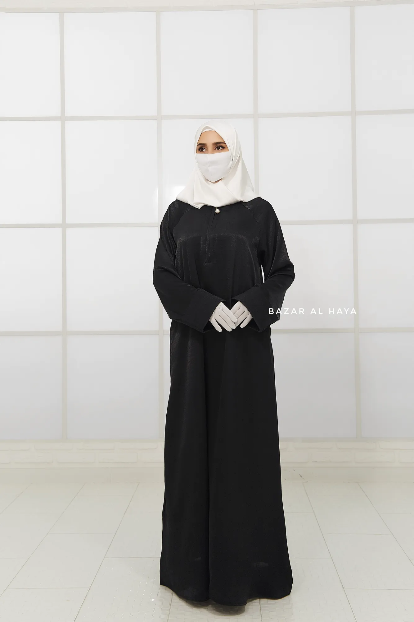 Nafisa Abaya - Soft Related Fit - Textured Satin