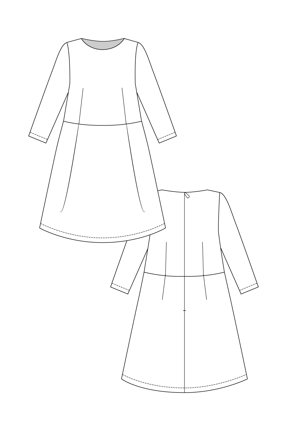Named Clothing, Lexi A-line Dress, Digital PDF Pattern