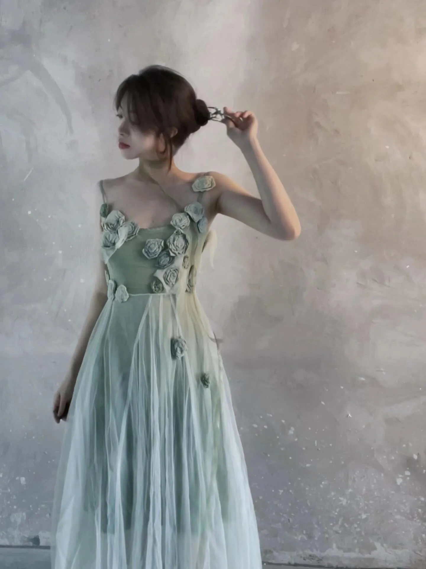 [Nature-Dyed by Plants with Customized Size] Cottage Fairy Dress