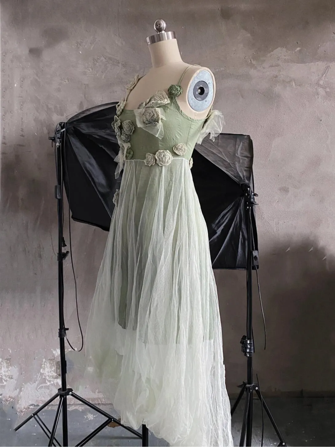 [Nature-Dyed by Plants with Customized Size] Cottage Fairy Dress