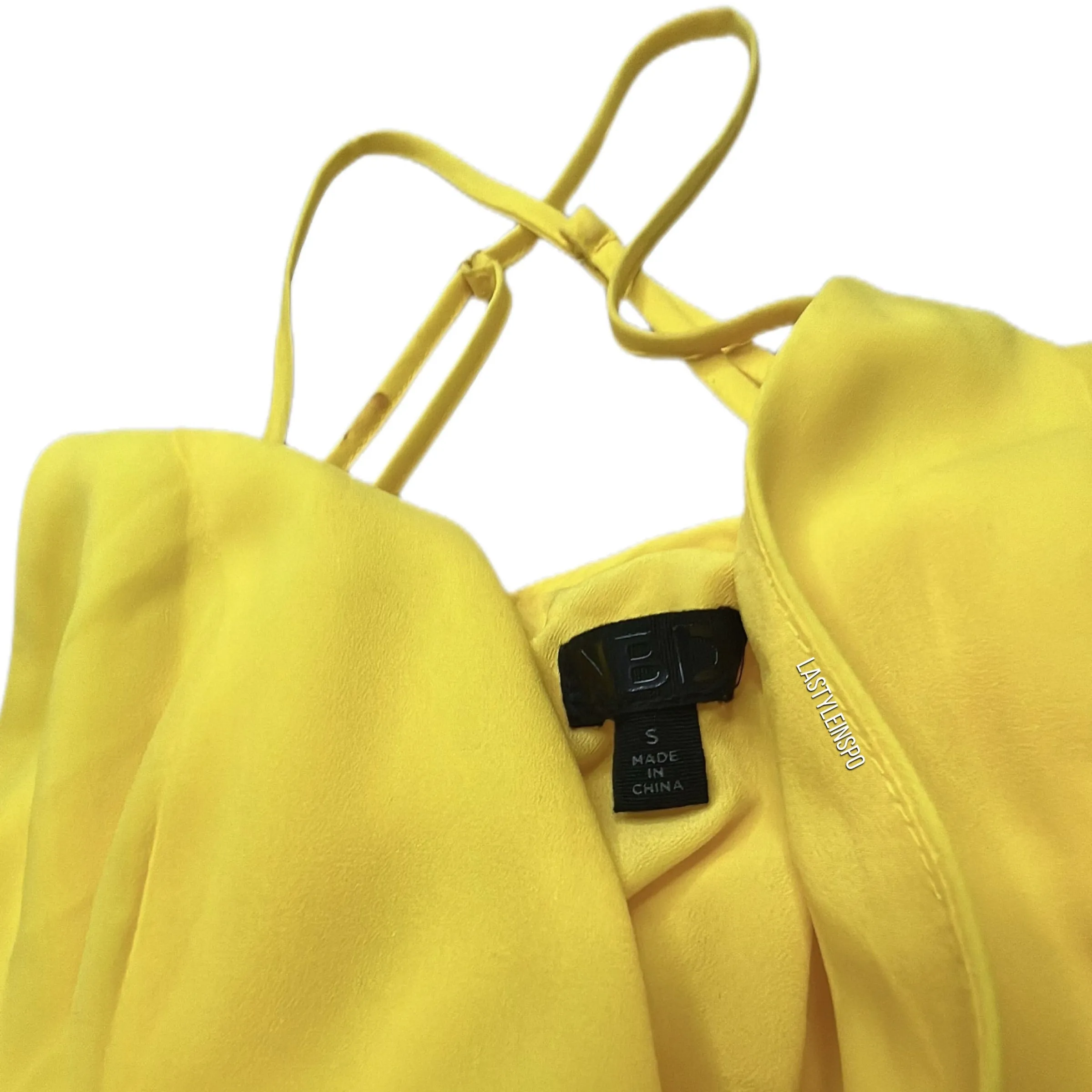 NBD Suki Spring Summer Mini Dress in Yellow Size Small