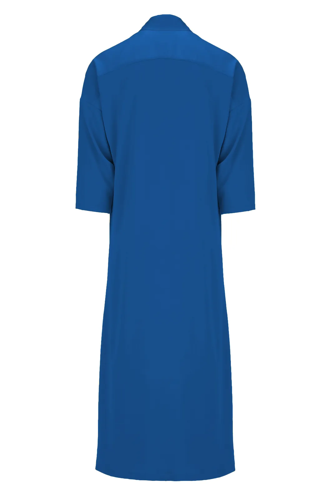 Nile Blue Tie Detail Bisht