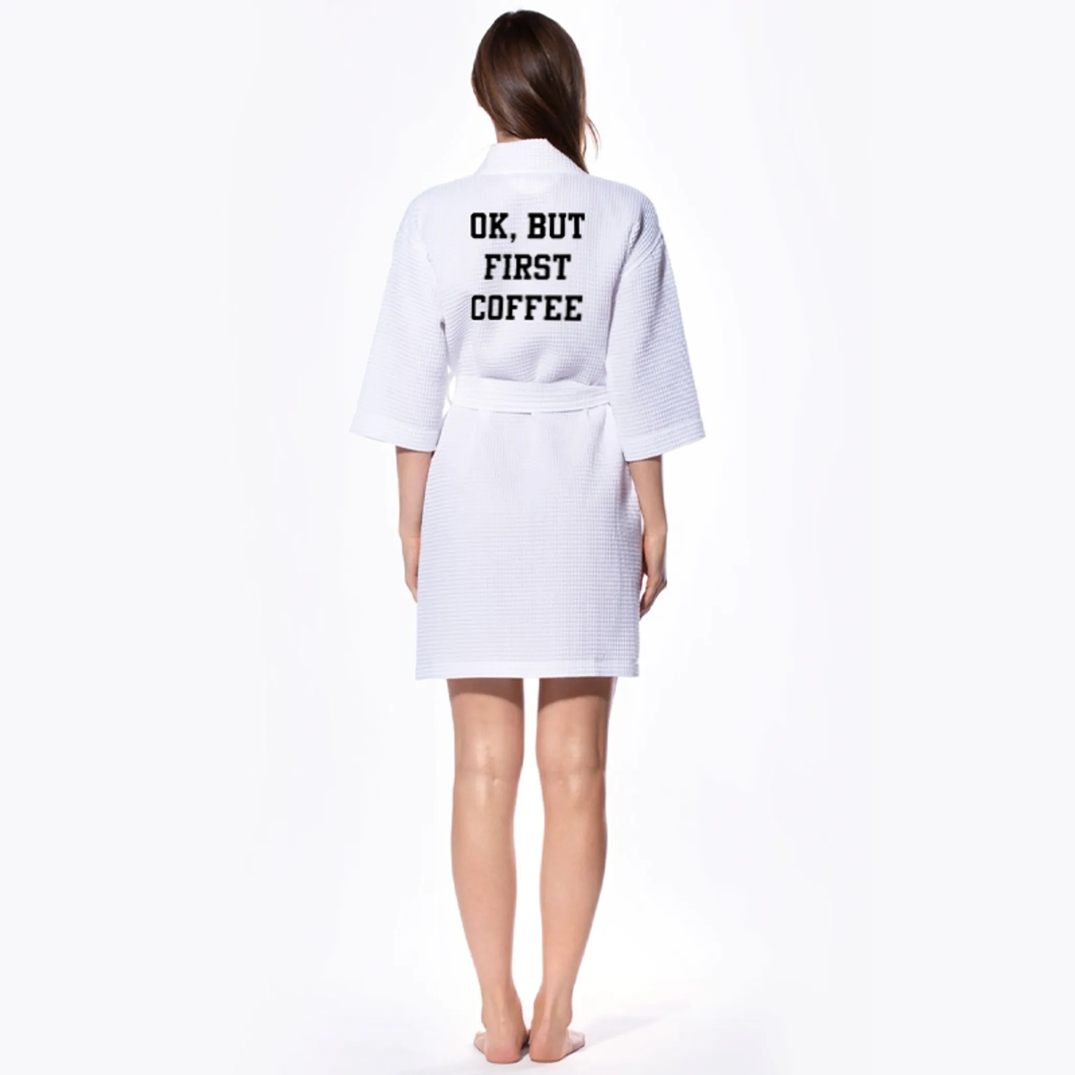 OK, But First Coffee Waffle Robe