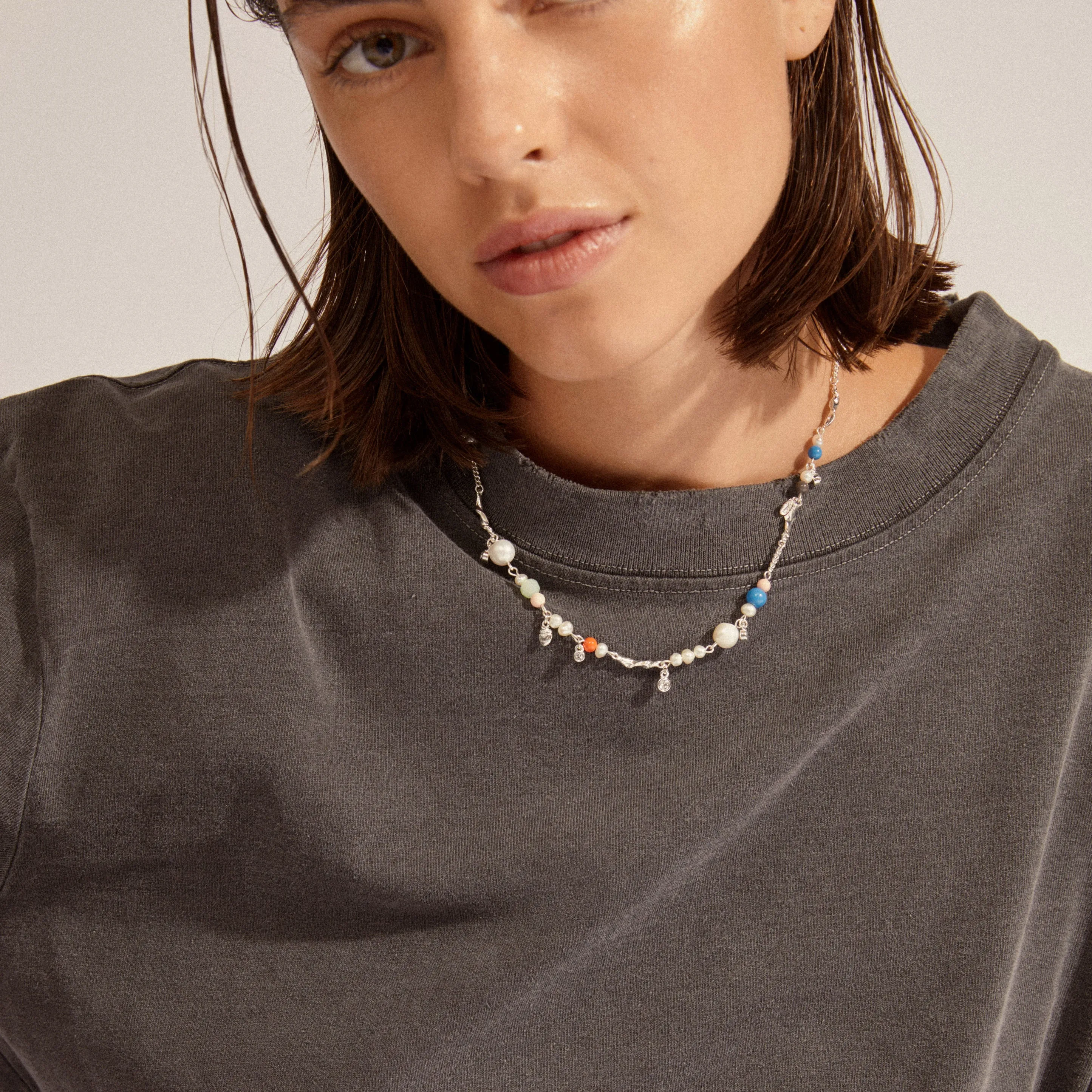 Pilgrim CARE Crystal and Freshwater Pearl Necklace