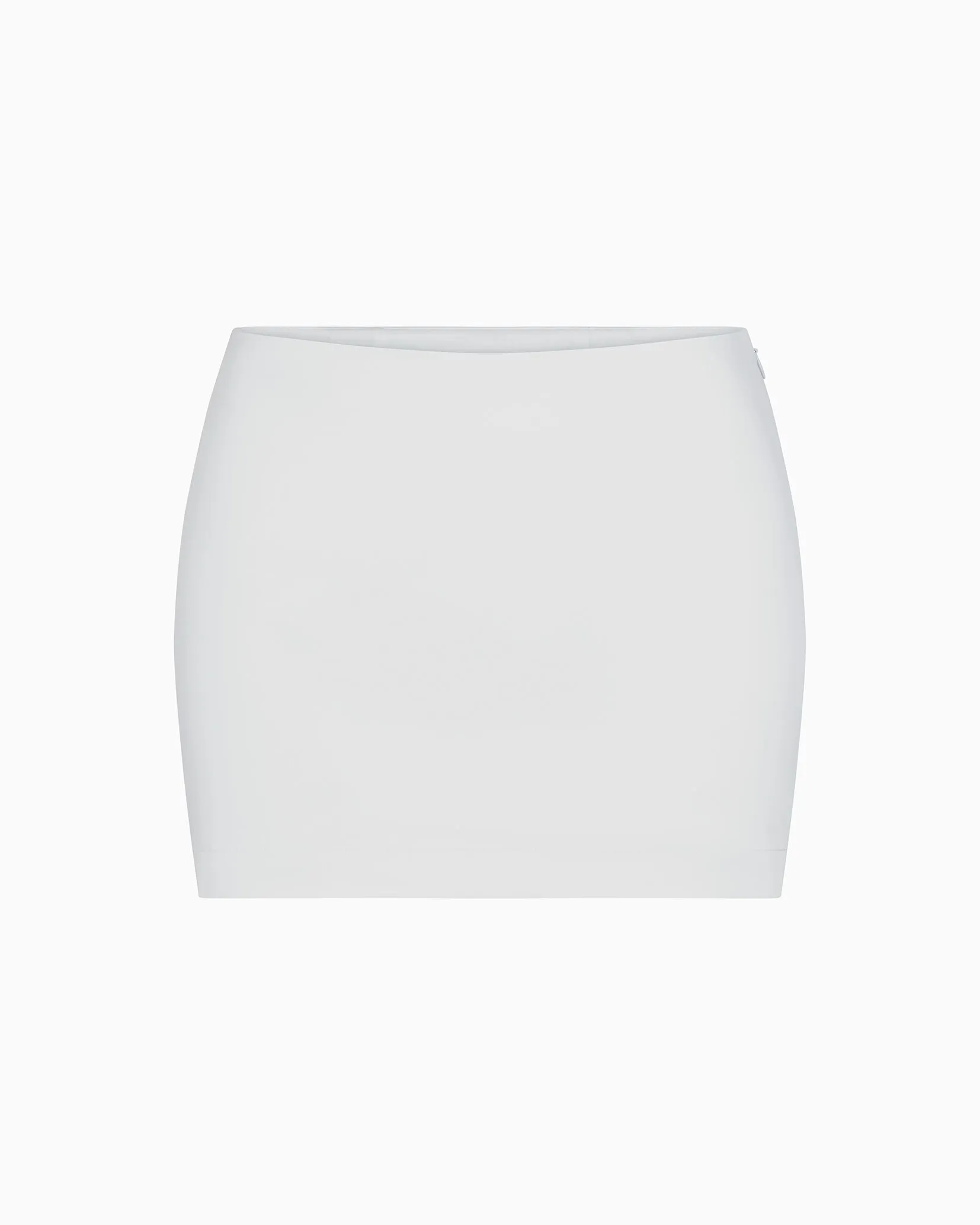Poplin Micro Mini Skirt | Light Grey