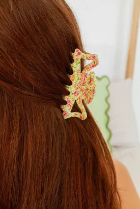 Poppy Fields Claw Clip