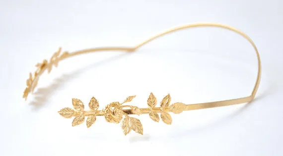 Preorder * Rose Leaves Goddess Crown