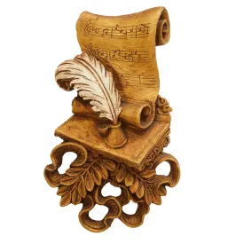Quill and Music Composition Wall Art