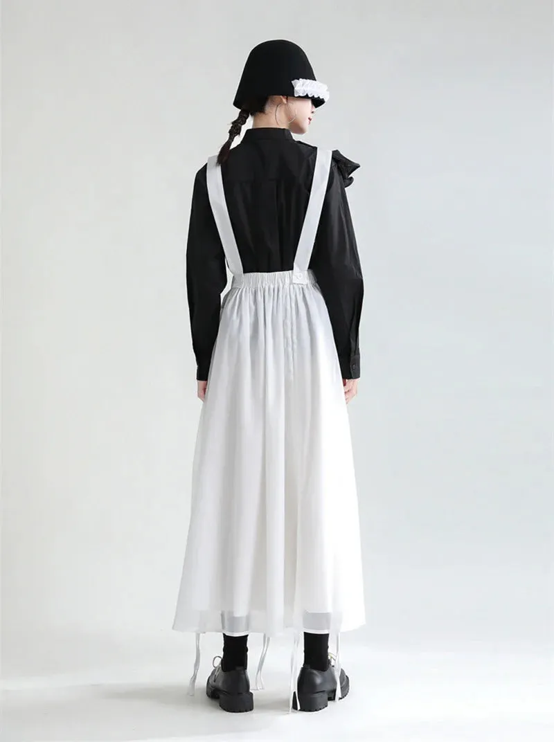 Ranada Rouched Overall Skirt