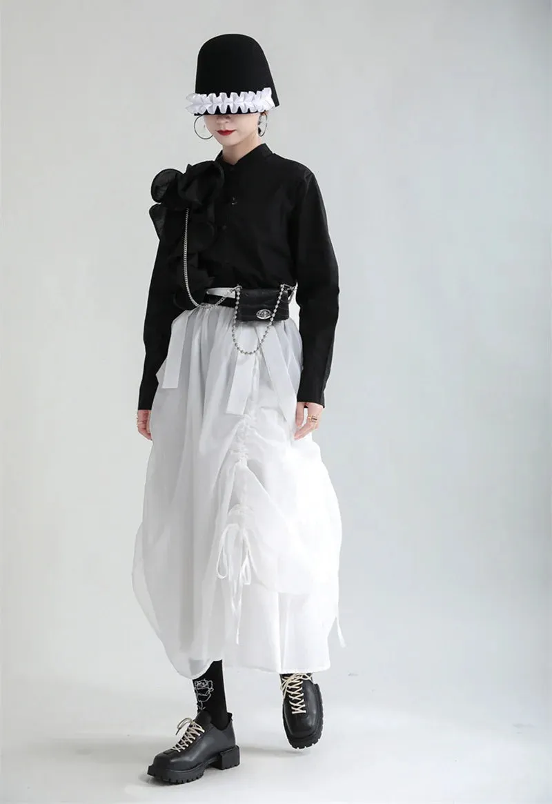 Ranada Rouched Overall Skirt
