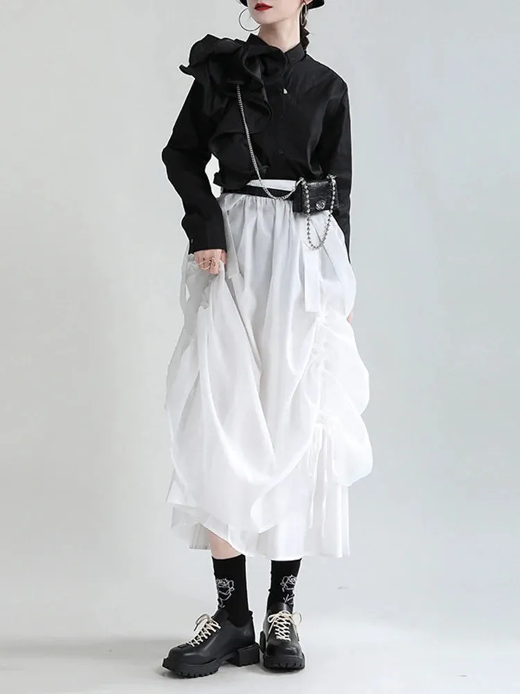 Ranada Rouched Overall Skirt