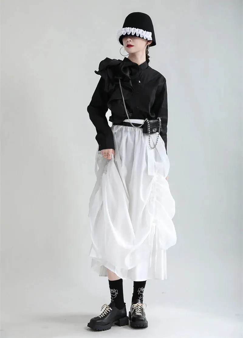 Ranada Rouched Overall Skirt