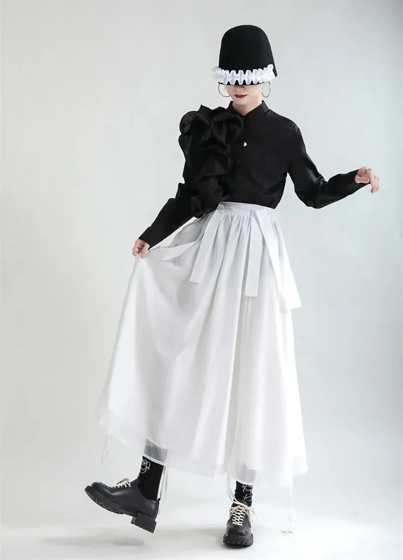 Ranada Rouched Overall Skirt