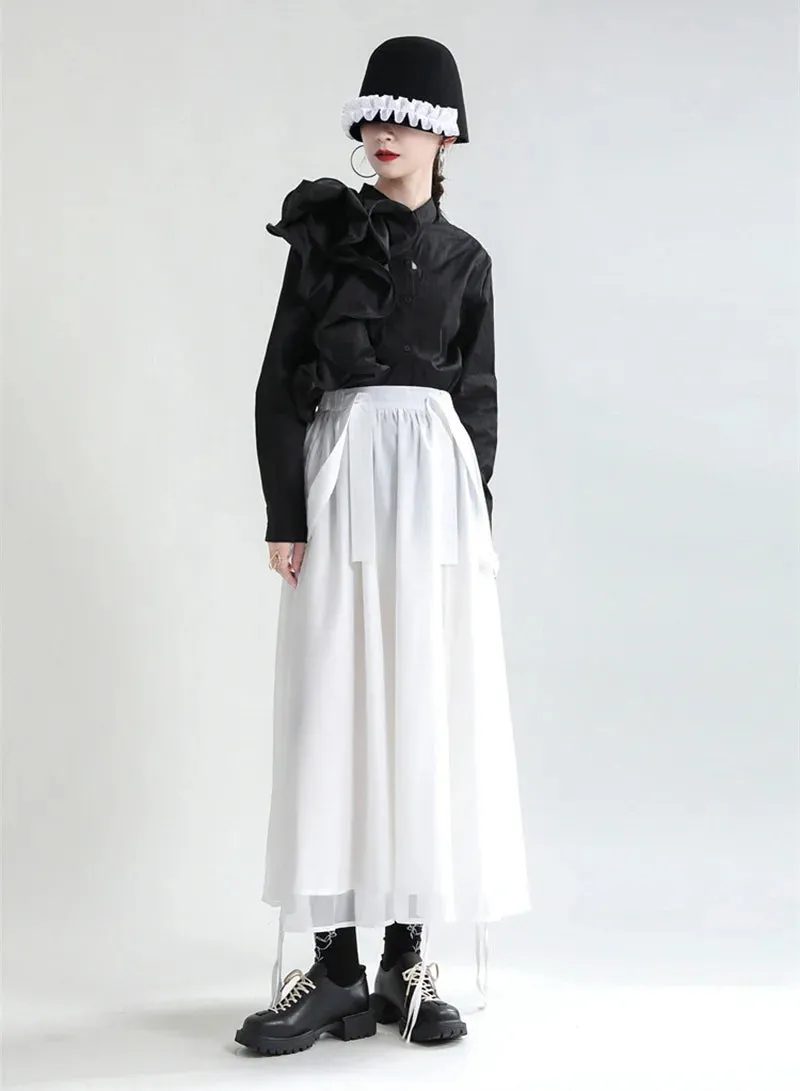 Ranada Rouched Overall Skirt