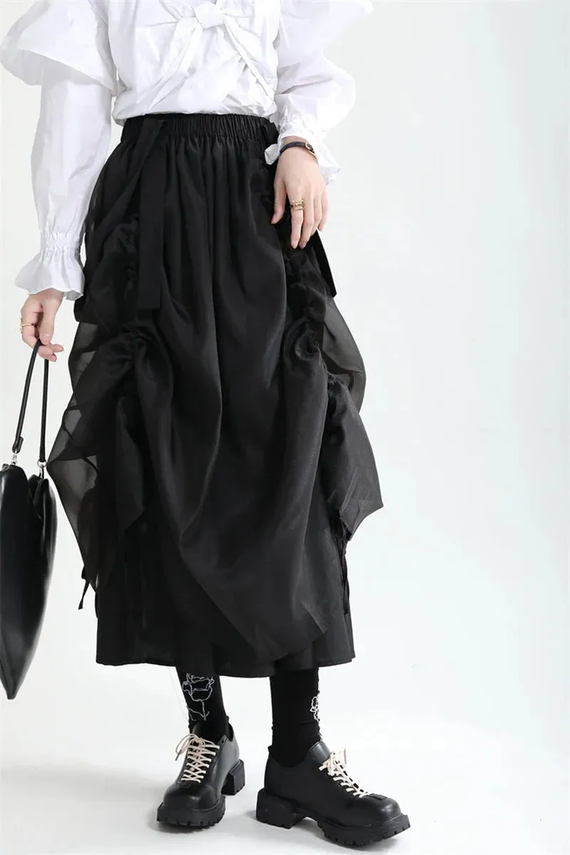 Ranada Rouched Overall Skirt