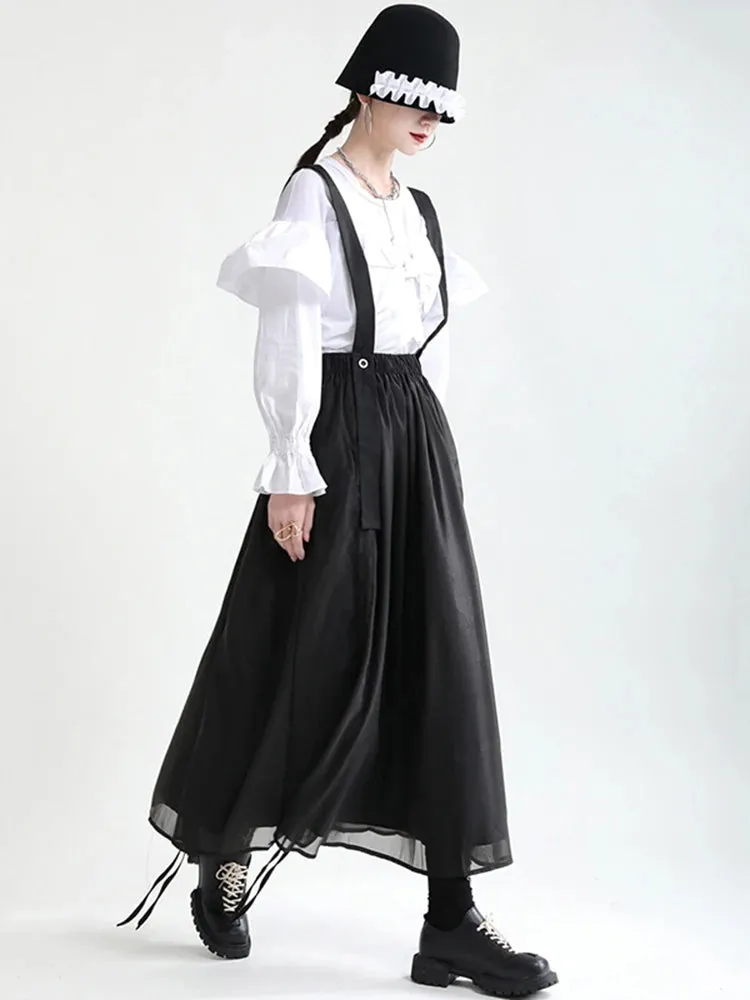Ranada Rouched Overall Skirt