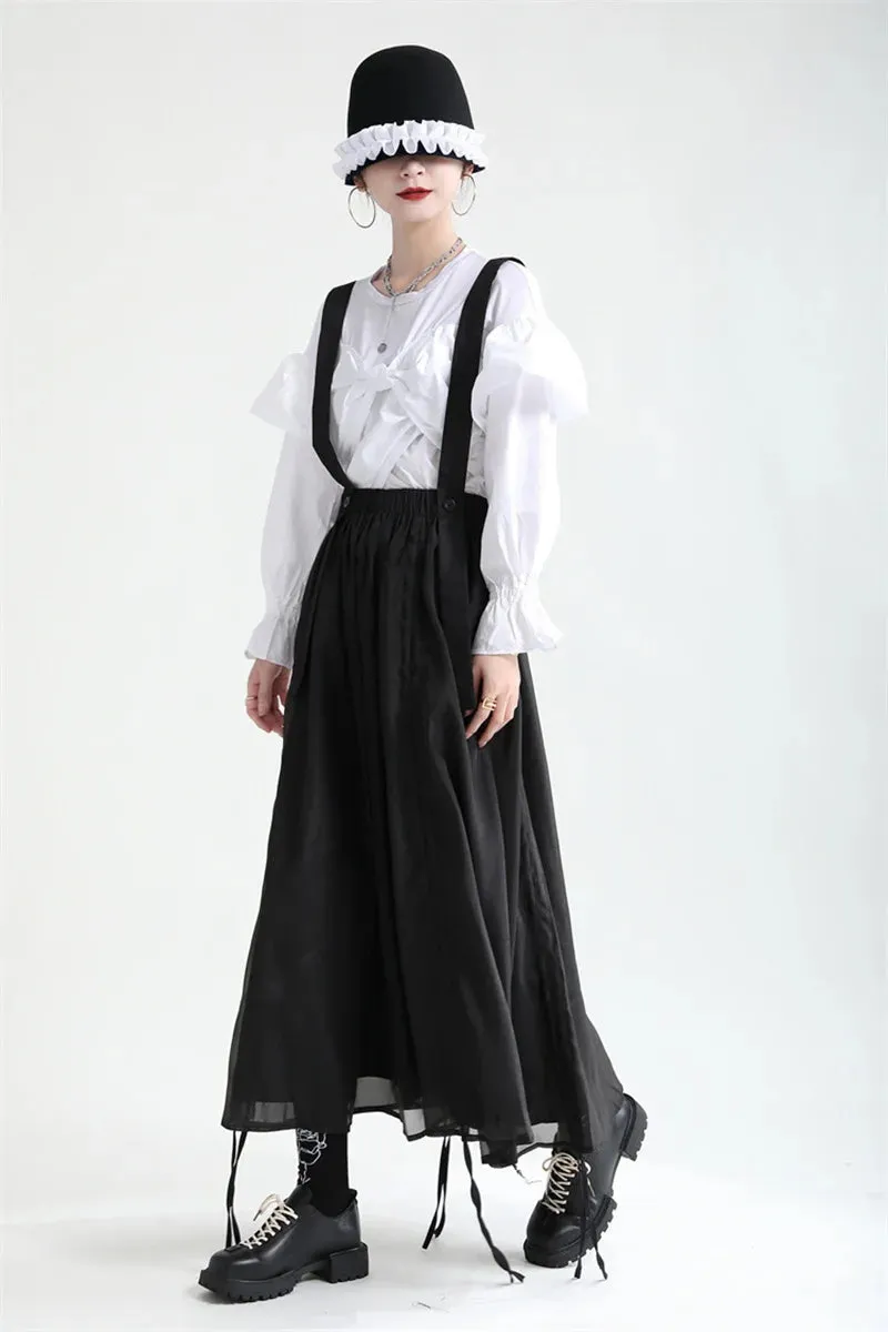Ranada Rouched Overall Skirt
