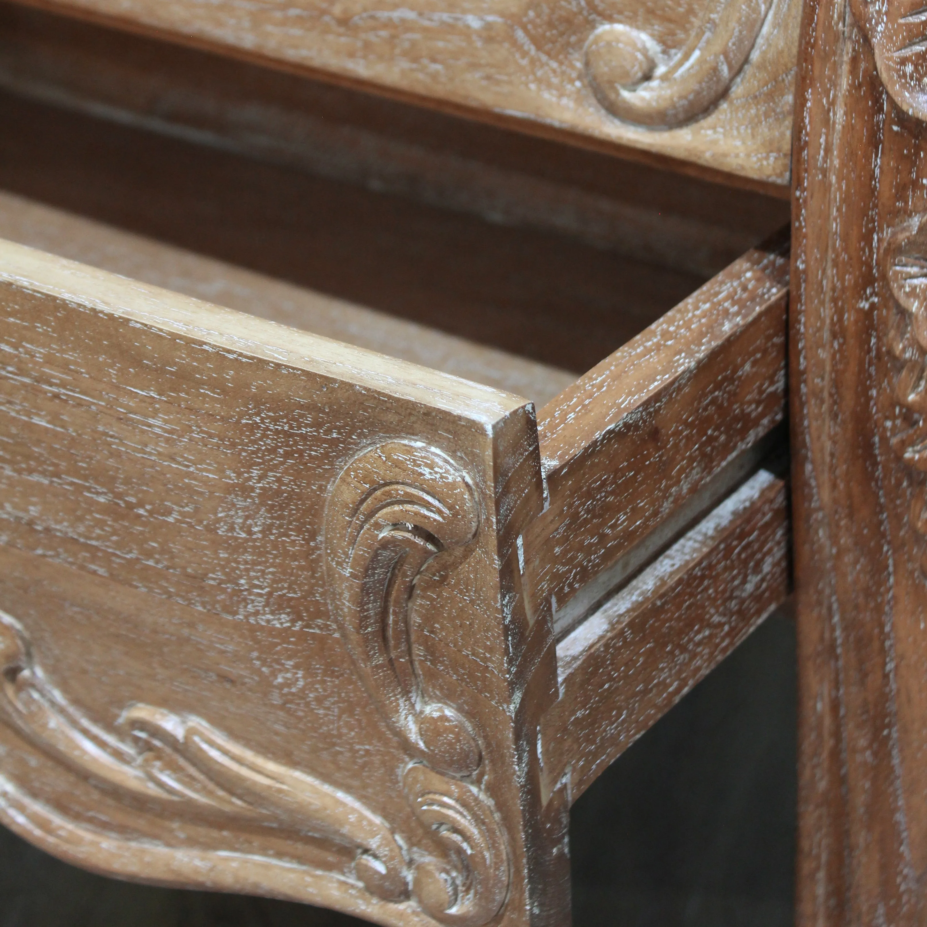 Rococo Bedside - Three Drawer - Wholesale