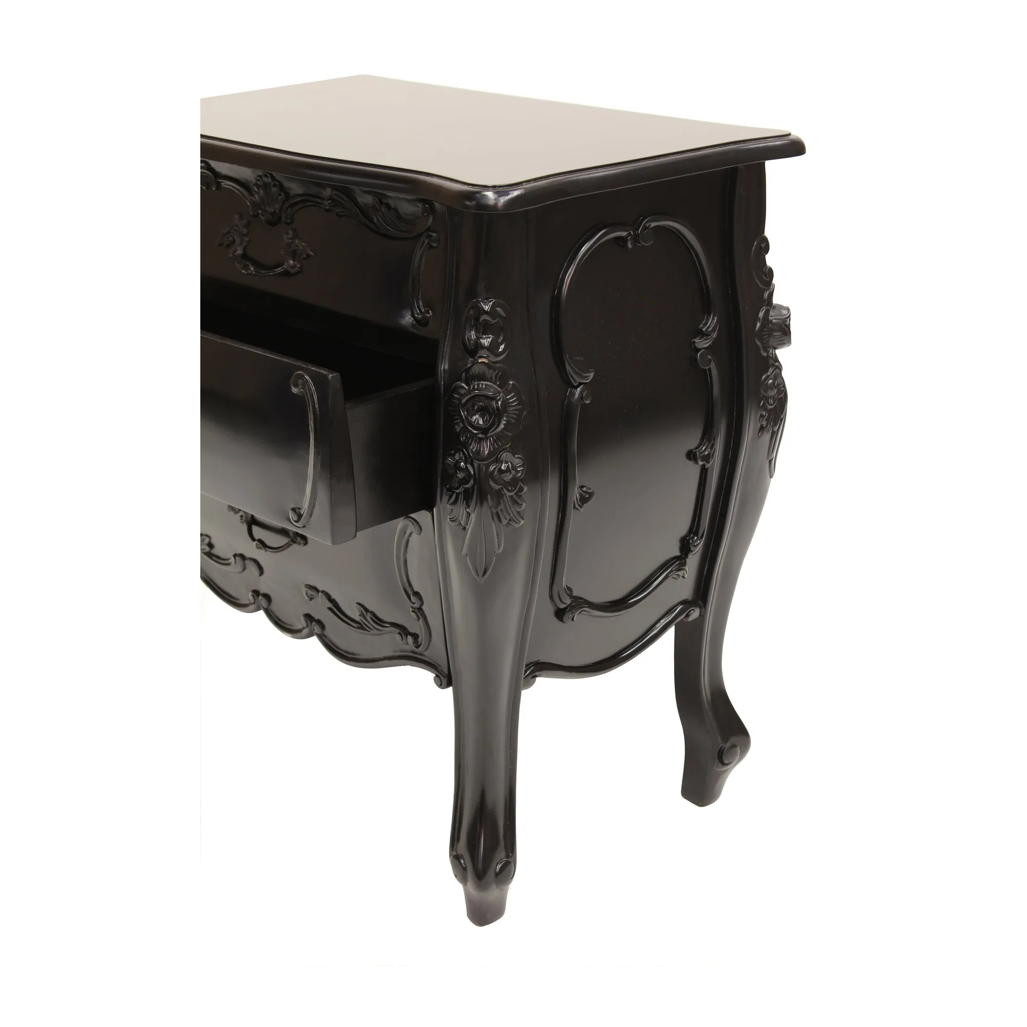 Rococo Bedside - Three Drawer - Wholesale