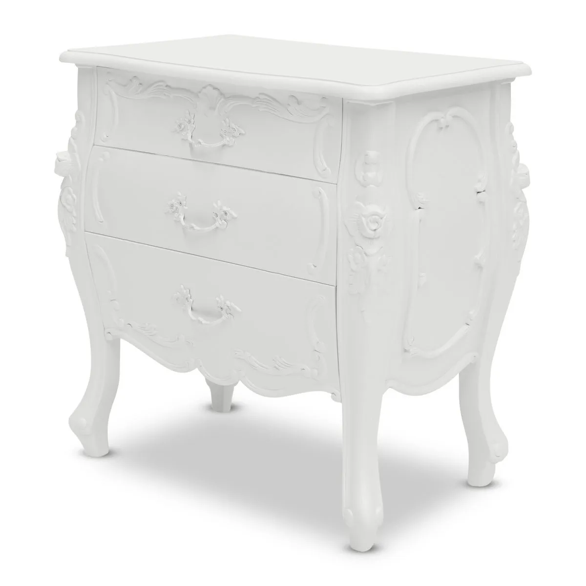 Rococo Bedside - Three Drawer - Wholesale