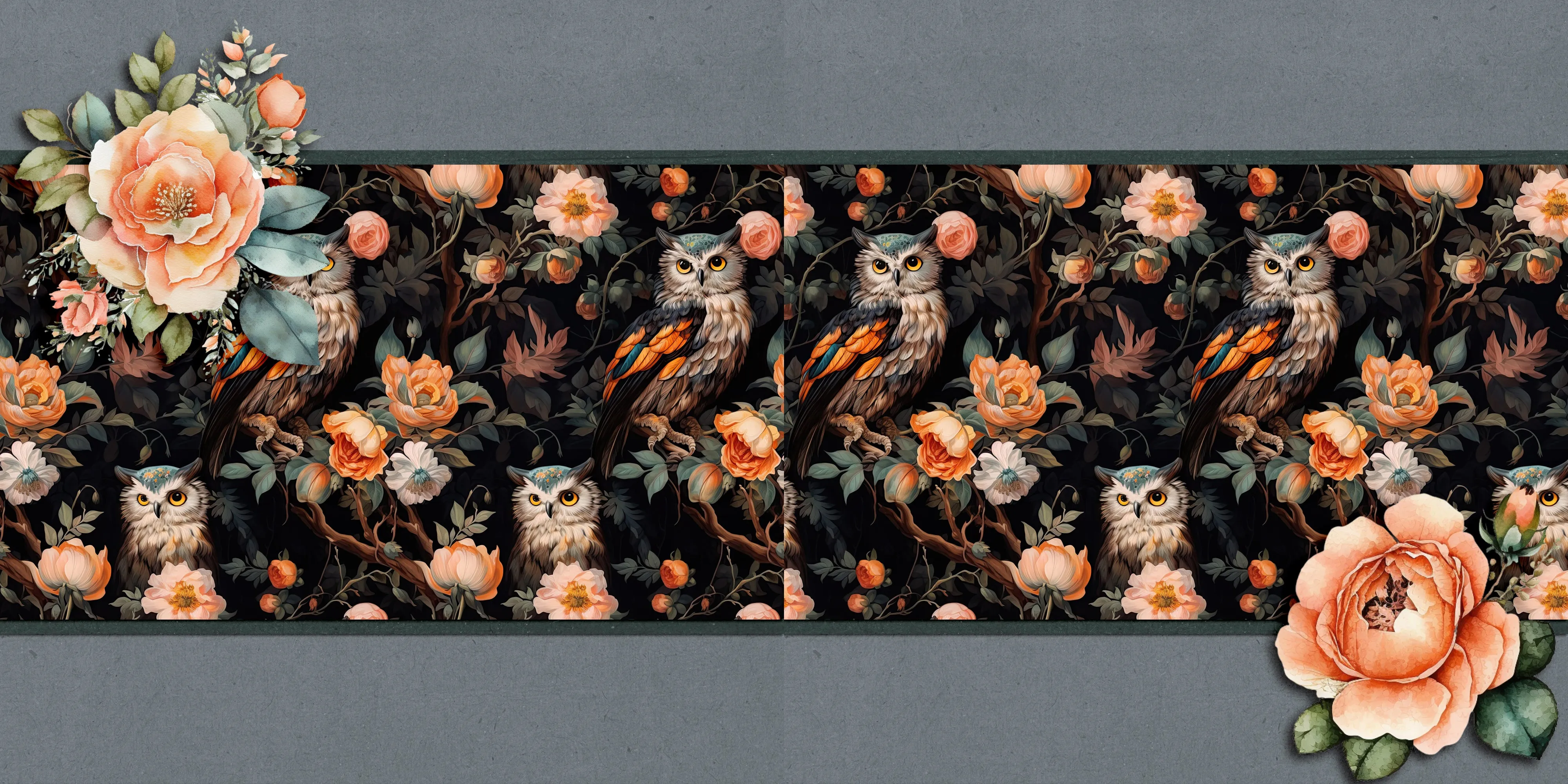 Rococo Halloween NPM - Set of 5 Double Page Layouts - 1811
