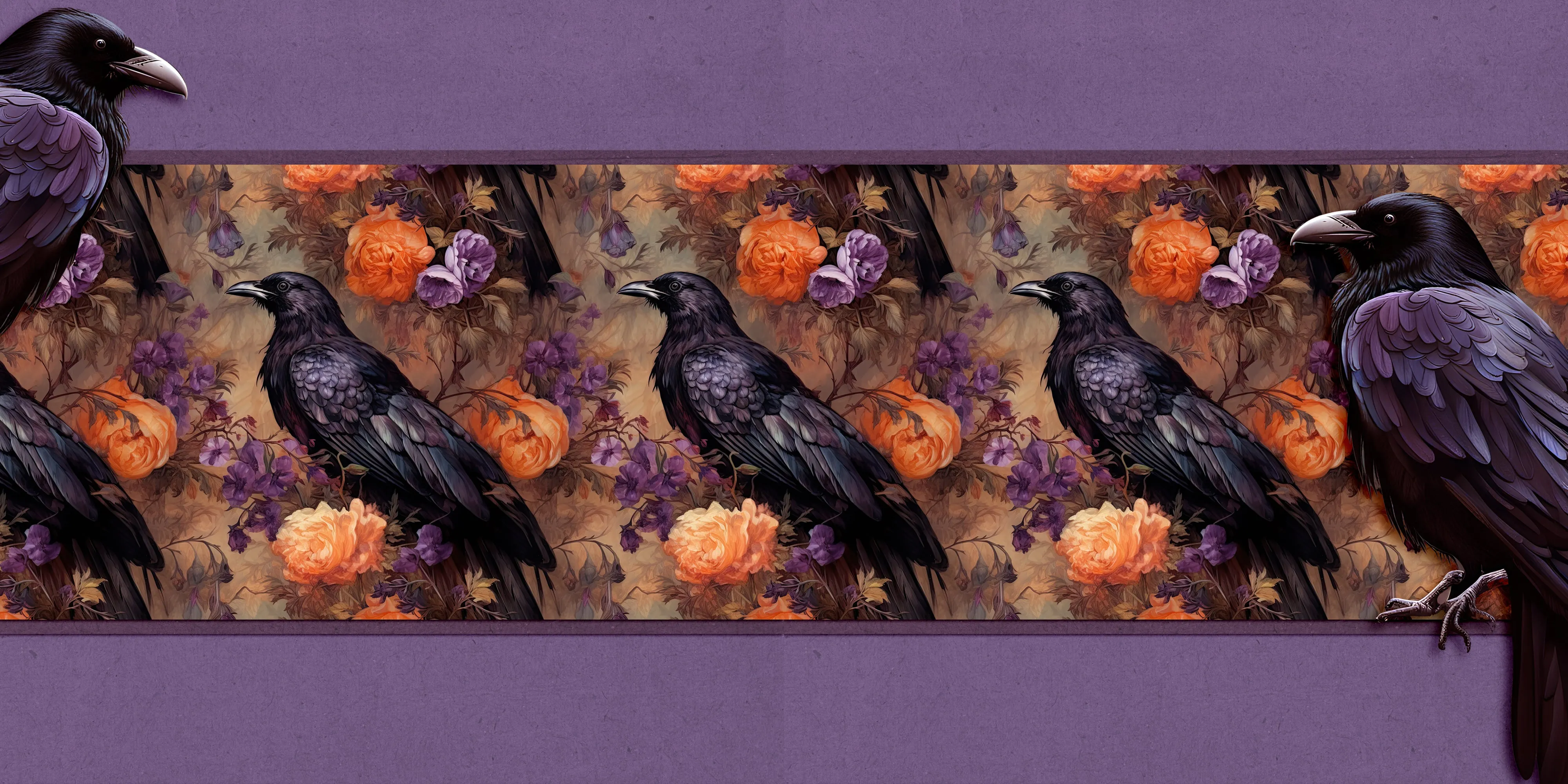 Rococo Halloween NPM - Set of 5 Double Page Layouts - 1811