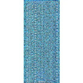 Rococo Nail Seal #7002 Blue/Silver/ER