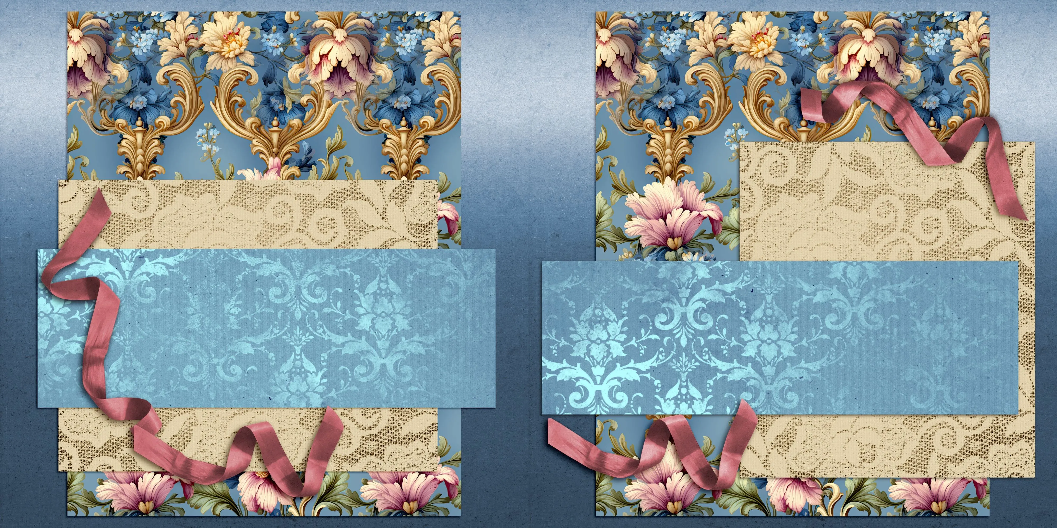 Rococo Palace Blue NPM - 23-331