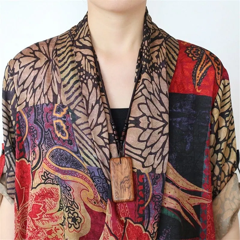 Rosie Asymmetrical Floral Silk Dresses