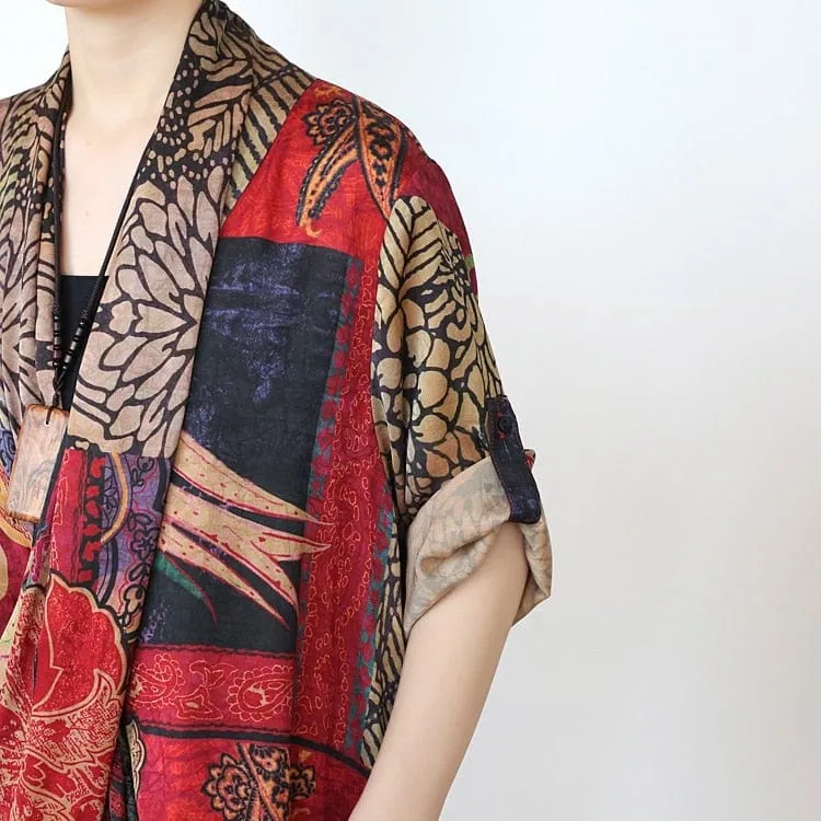 Rosie Asymmetrical Floral Silk Dresses