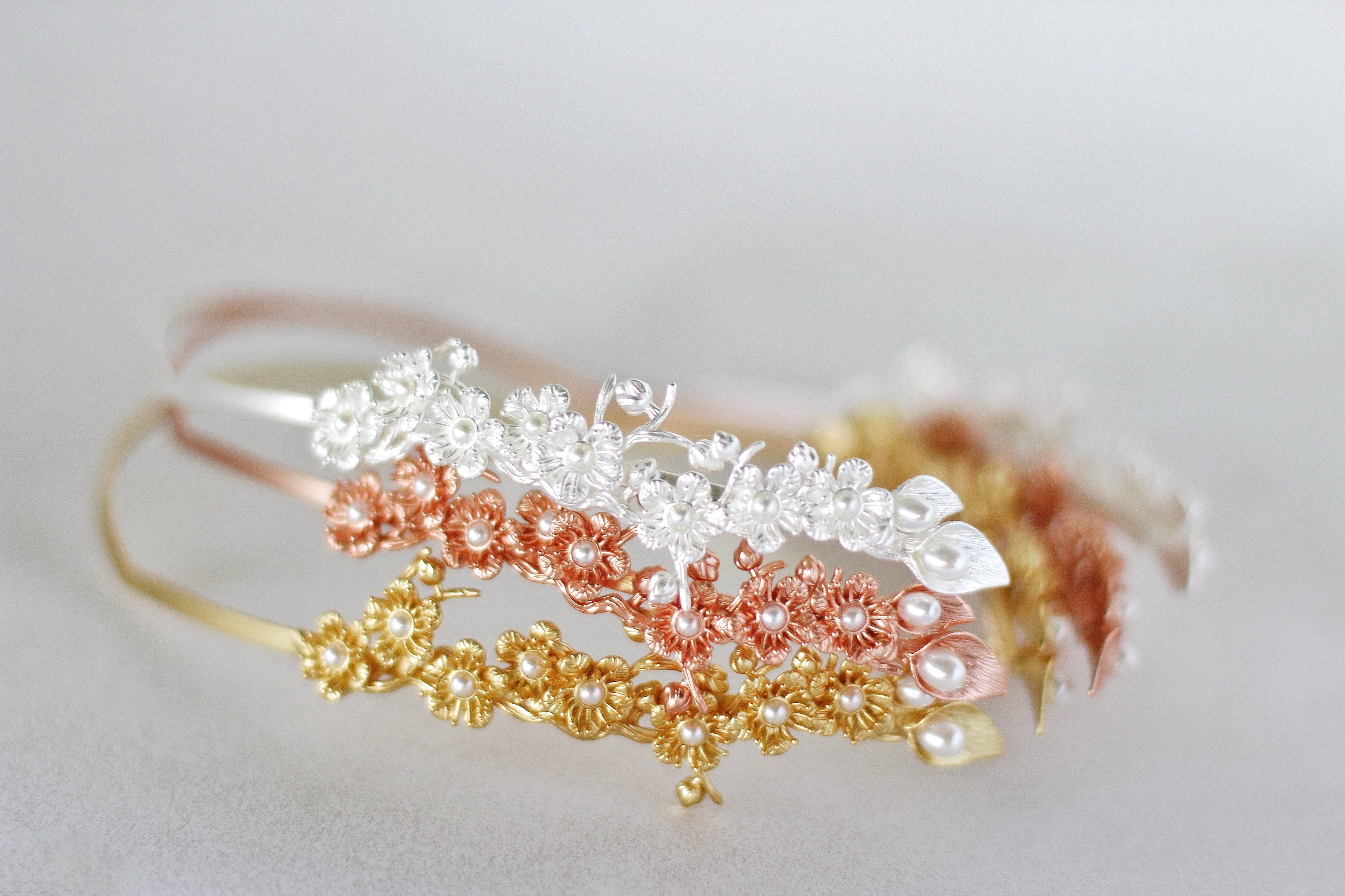 Royal Calla Lily Bloom Goddess Crown - discounted