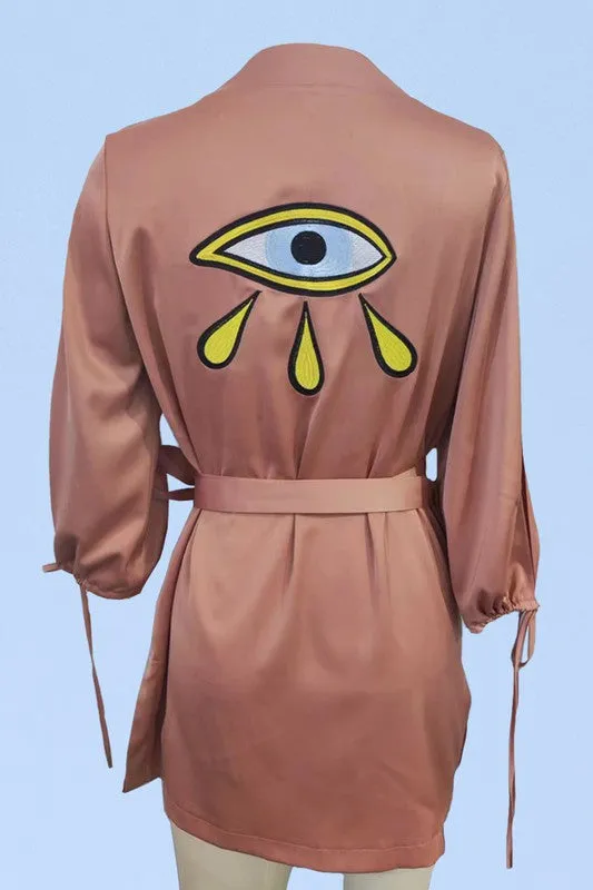 Satin Wrap Robe