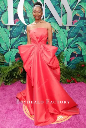 Sharon Washington Watermelon Strapless Dress 2023 Tony Awards