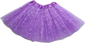 Sparkle Tutu Skirts for Women Fashion Lightweight Layered Dance Mini Skirt Elegant Princess Solid Color Ballet Skirt