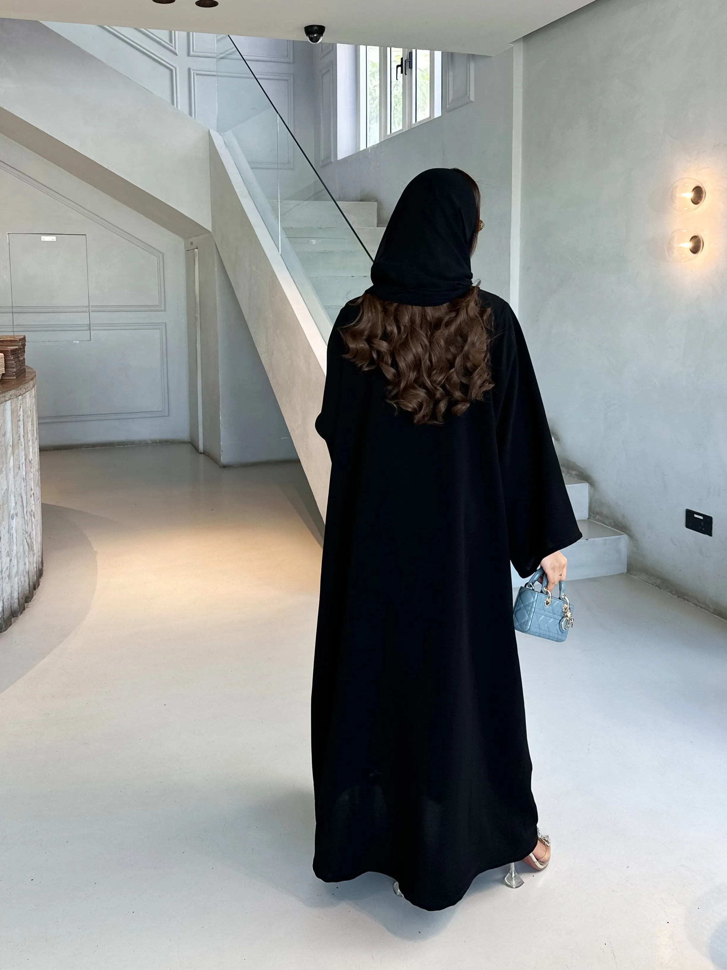 SPARKLING COLORED BEADS ABAYA #467