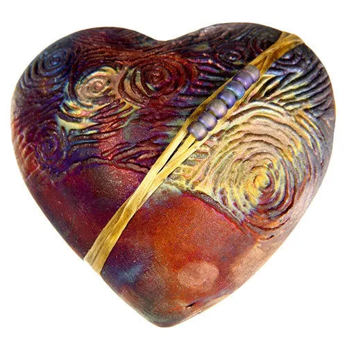 Starry Night Raku Heart innerSpirit Rattle