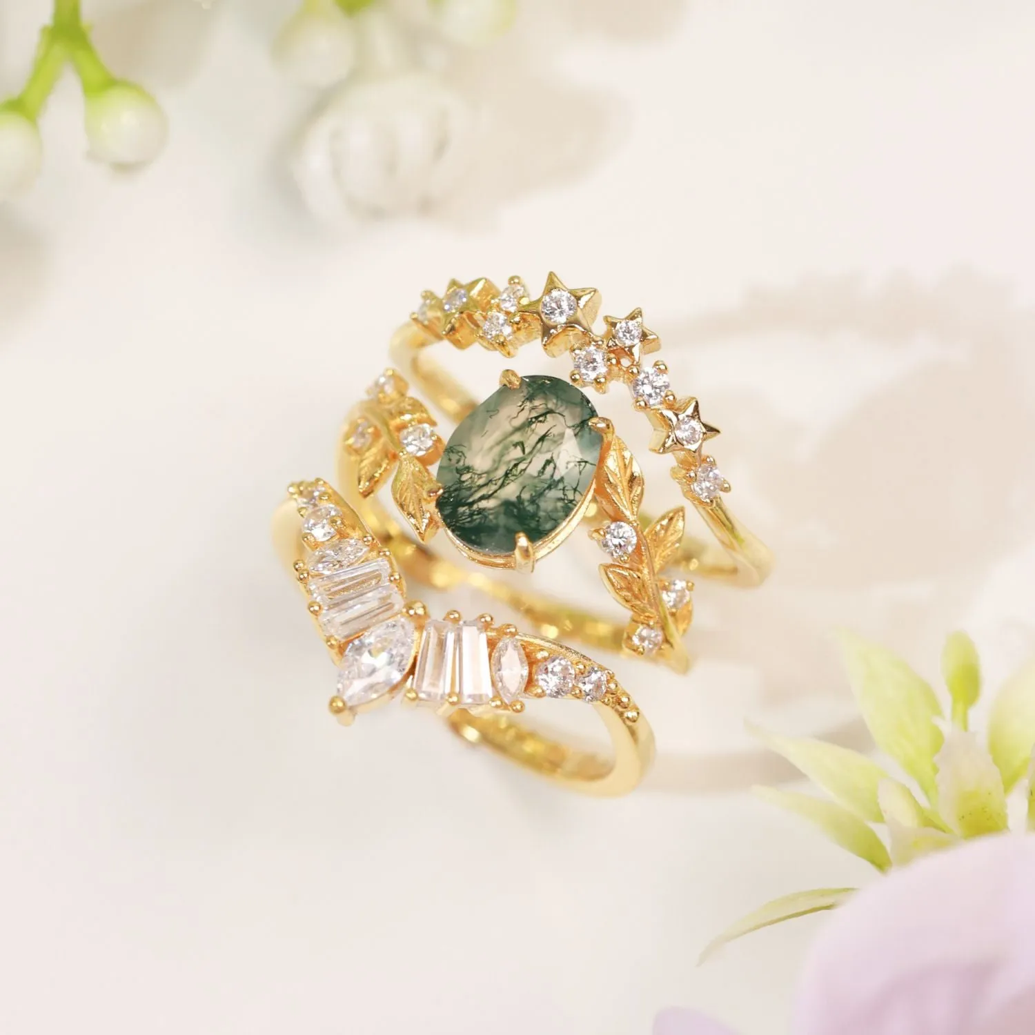 Starry Night Ring (Yellow Gold)