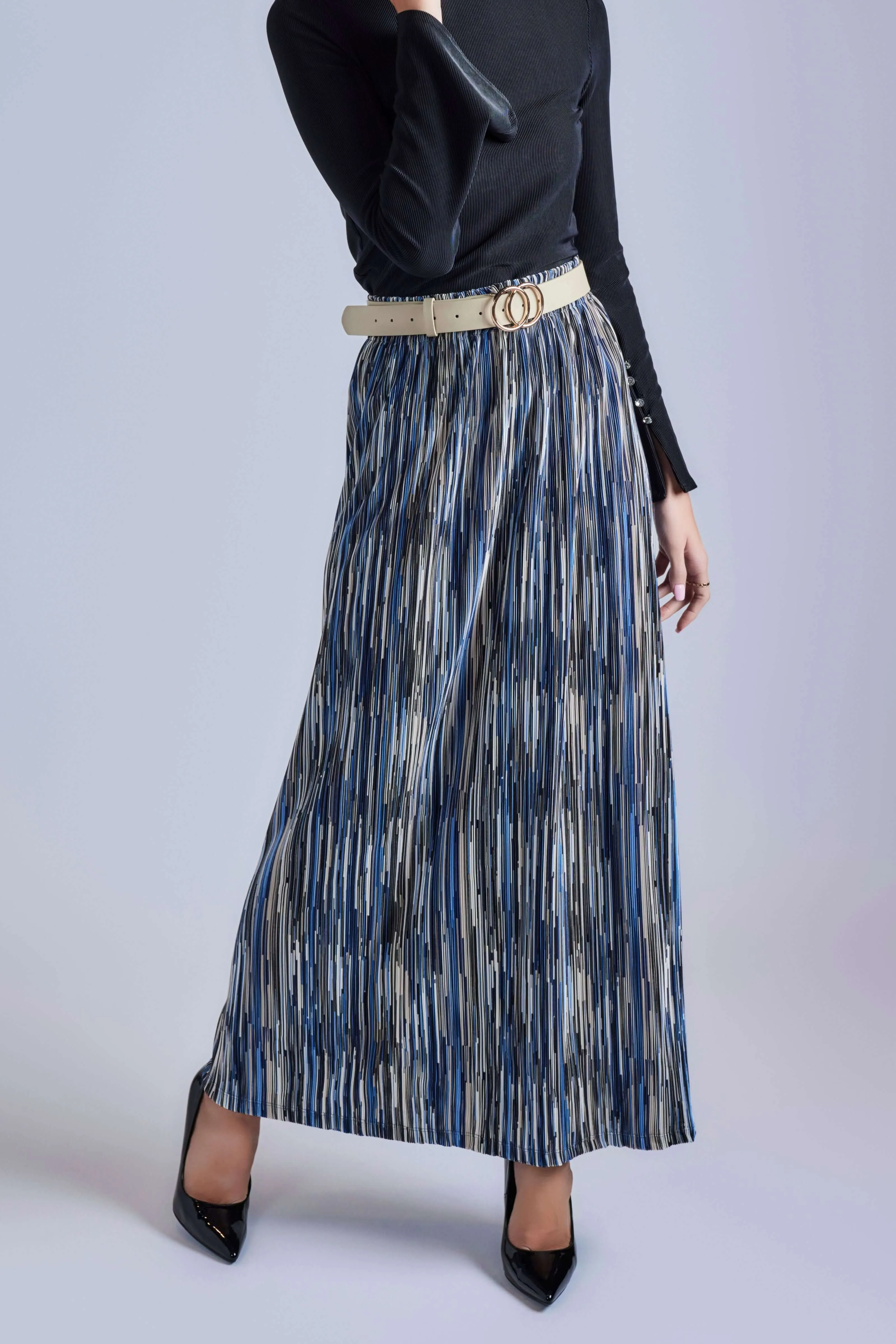 Striped Vivid Maxi Skirt