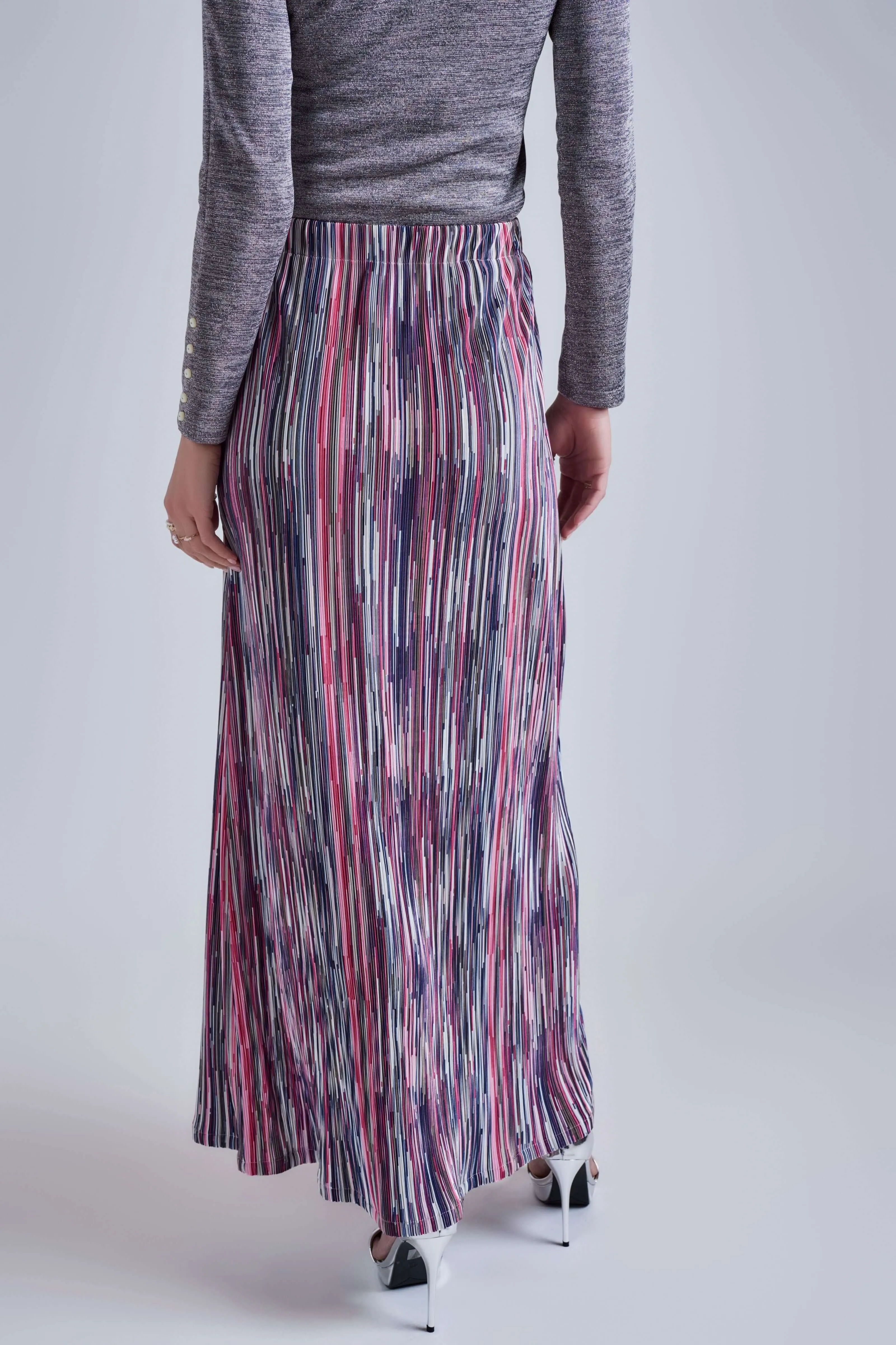 Striped Vivid Maxi Skirt
