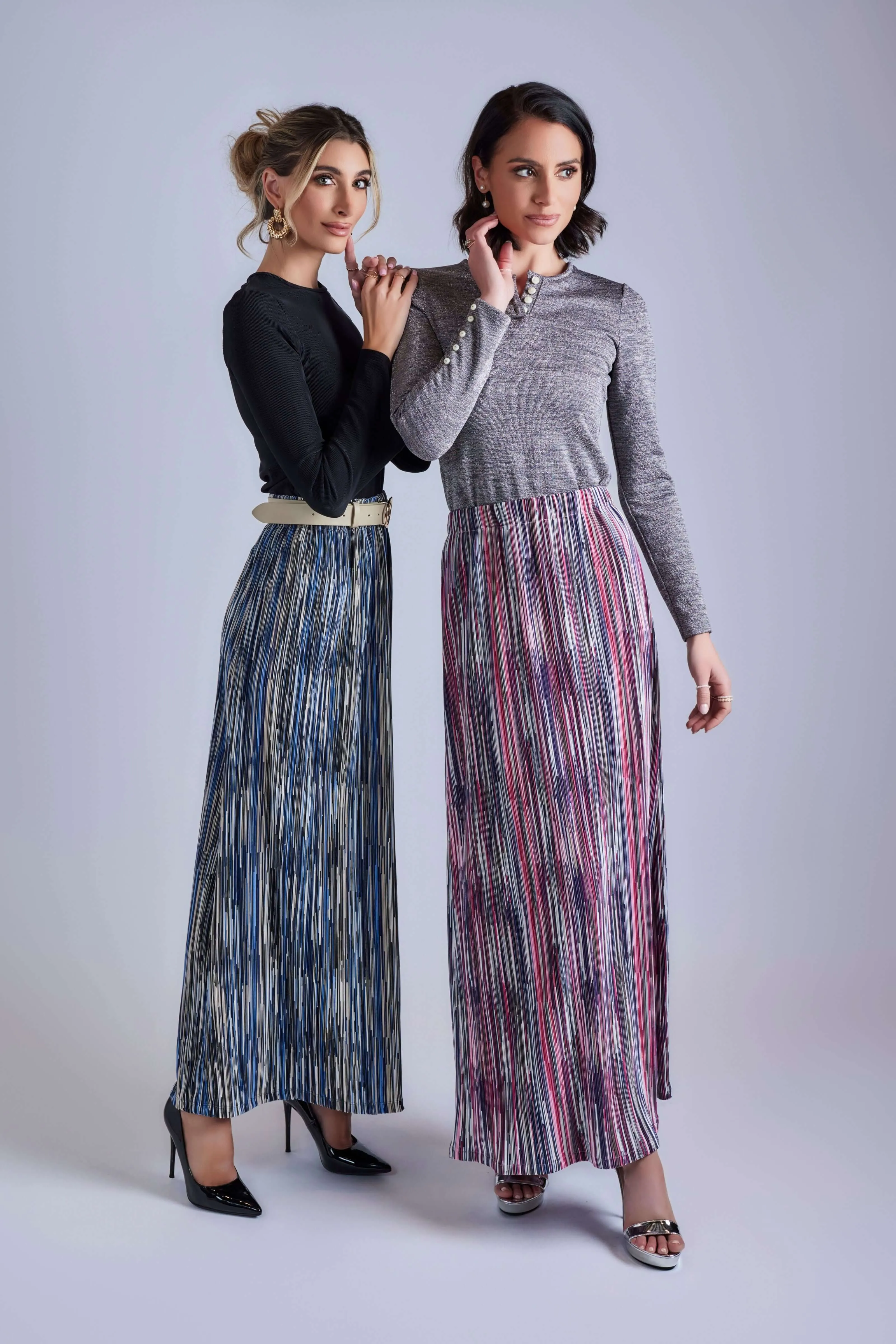 Striped Vivid Maxi Skirt
