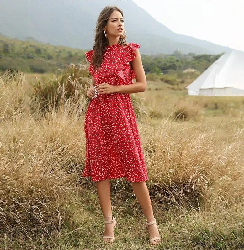 Stylemein - Knee Length A Line Dress