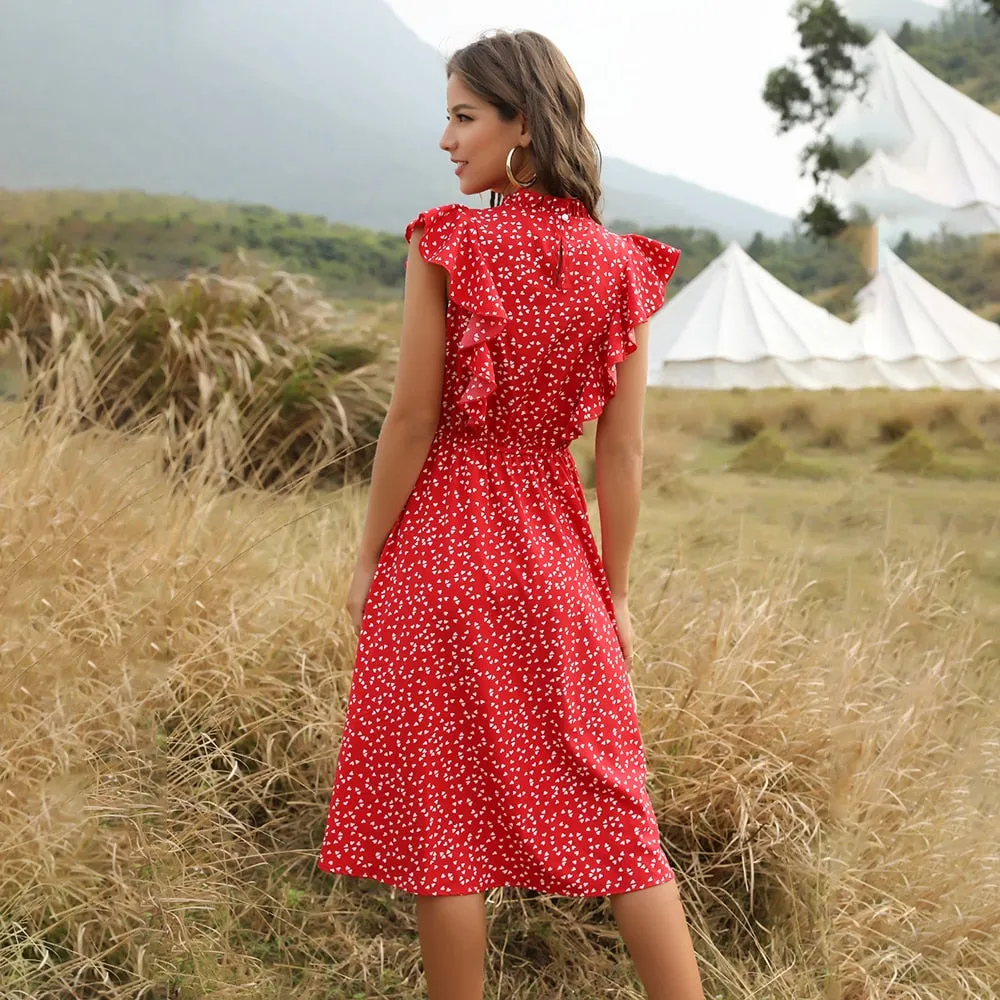 Stylemein - Knee Length A Line Dress