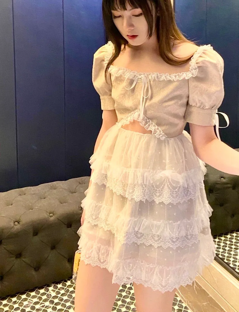 [Sweden Warehouse] The Blooming Angel Elisabeth Lace Dress (Designer Arilf)