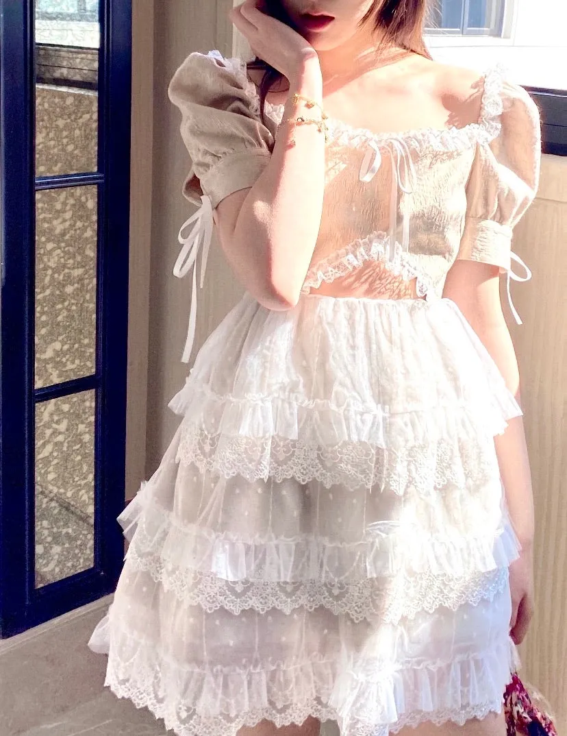 [Sweden Warehouse] The Blooming Angel Elisabeth Lace Dress (Designer Arilf)
