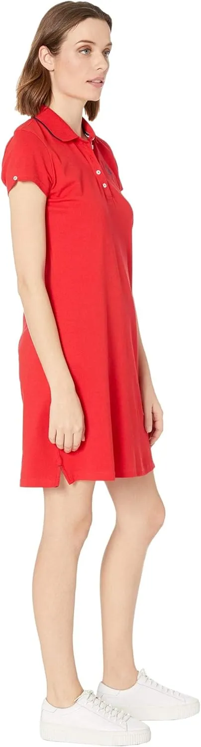 TIPPED POLO DRESS