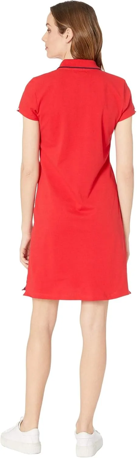 TIPPED POLO DRESS