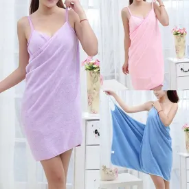 Wearable Bath Towel and  Robes Dress