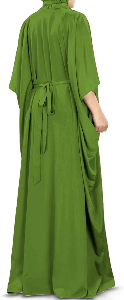 Women's Kaftan, Free Size Abaya, Dubai Islamic Dress, Muslim Maxi KF-001