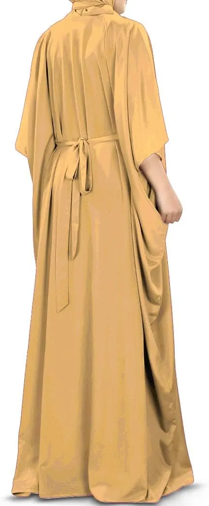 Women's Kaftan, Free Size Abaya, Dubai Islamic Dress, Muslim Maxi KF-001