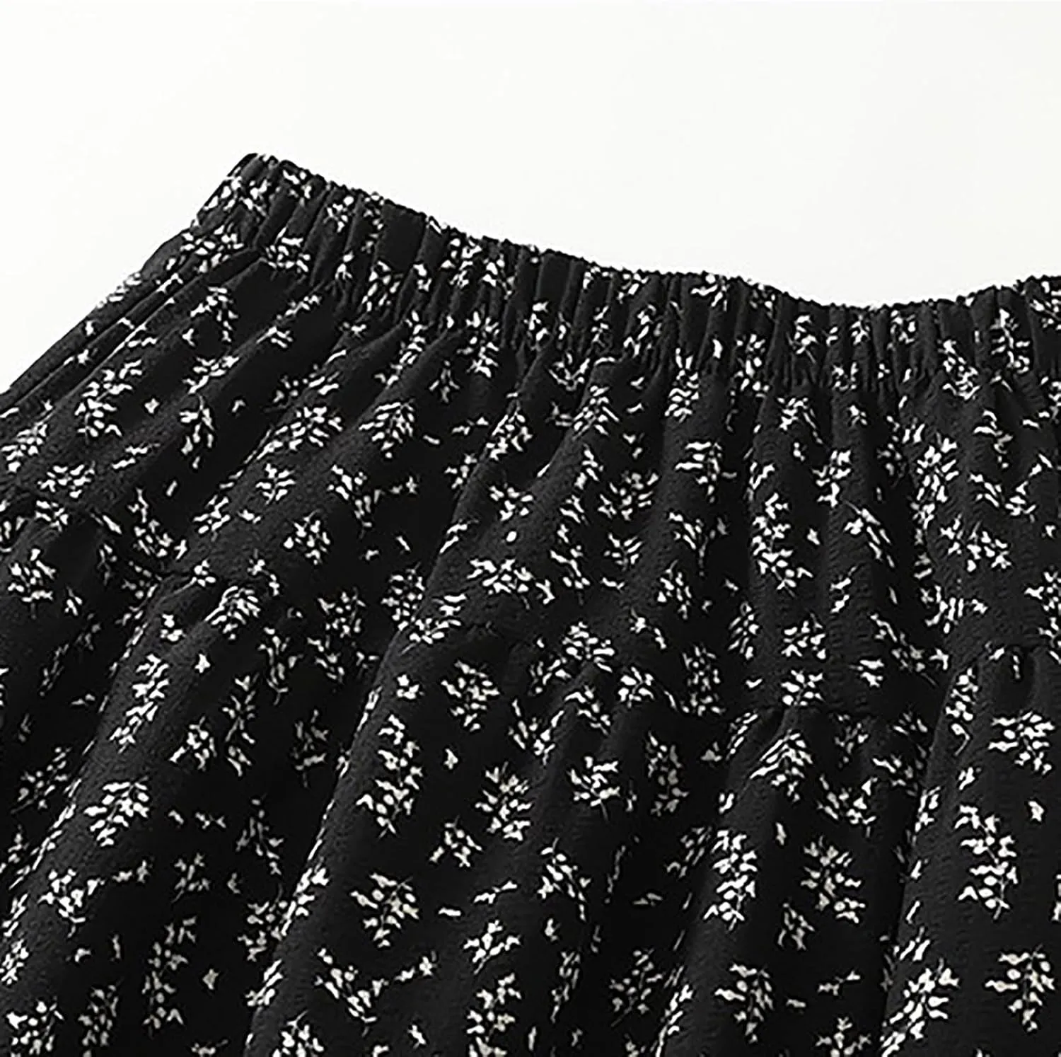 Women's Striped Skirts Elastic Waist Long Flowy Bohemian Cotton Linen Casual Summer Beach Holiday A Line Maxi Skirt